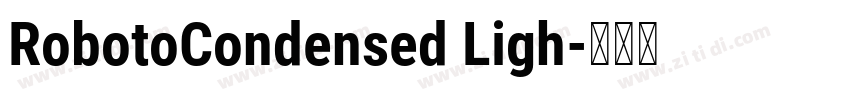 RobotoCondensed Ligh字体转换